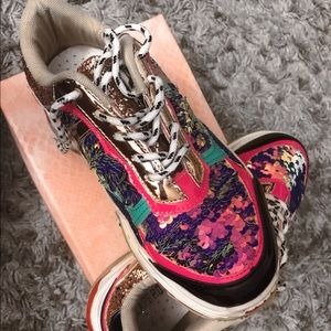 Cape Robbin multicolored sequined sneakers